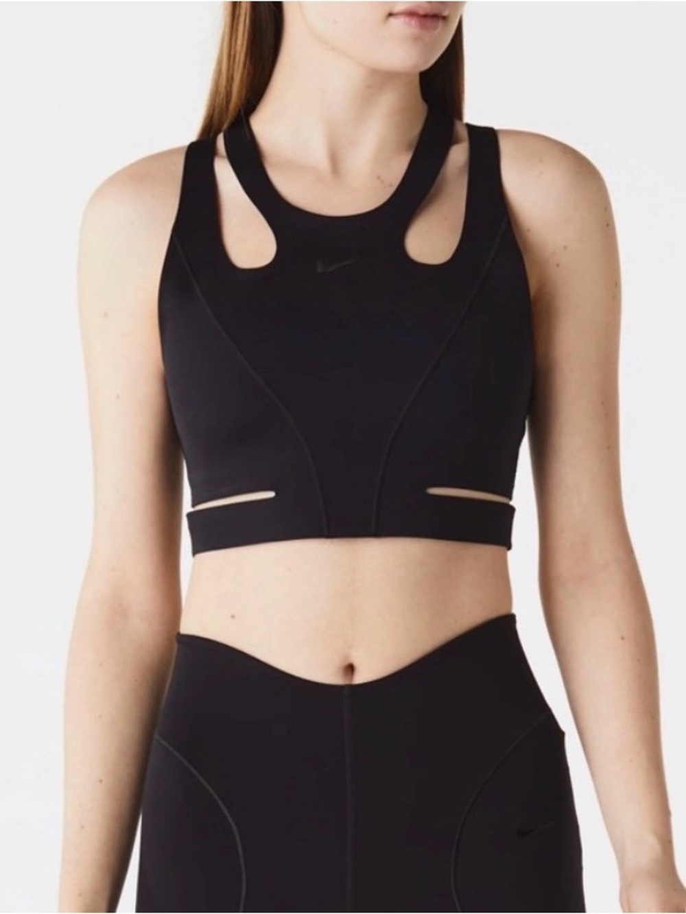 Nike Black Cutout Athletic Crop Top